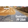 Geotkanina Polipropylen 20kN PP Drogowa 525cm. 5,25m Parkingi, wzmocnienie